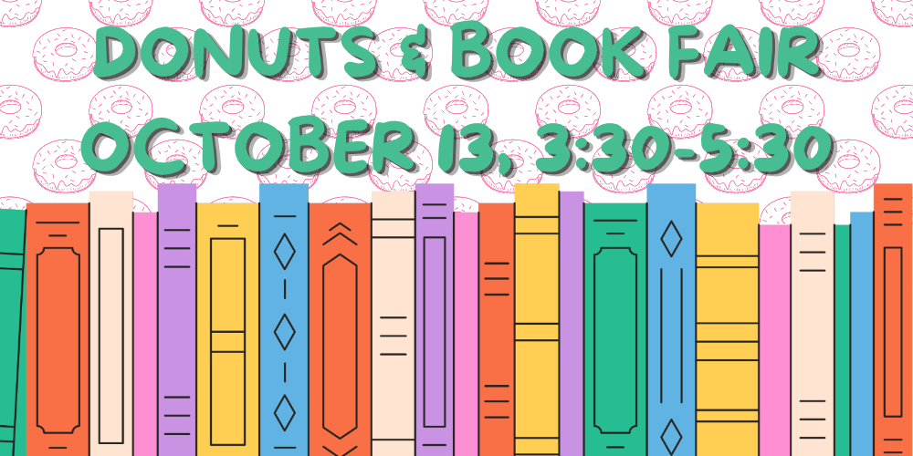 books & donuts 10/13 from 3:30 - 5:30 pm