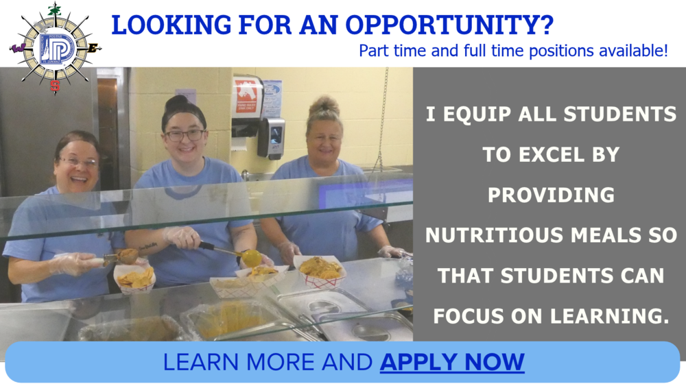 We're Hiring Student Nutrition