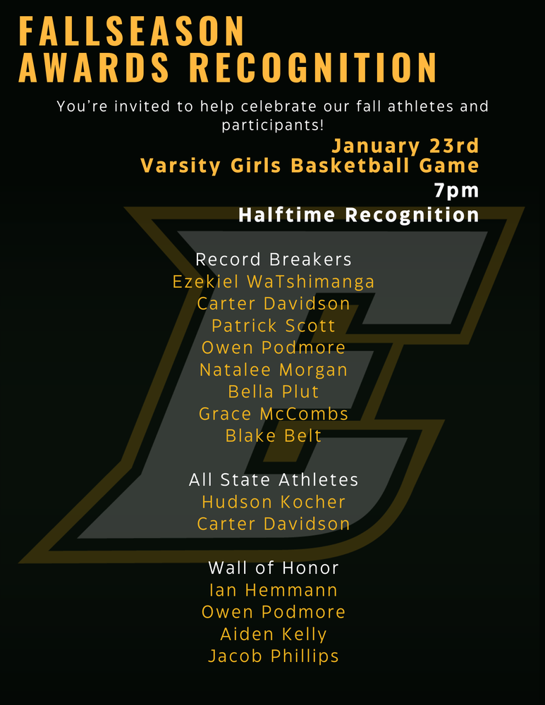 Fall Season Recognition Flyer