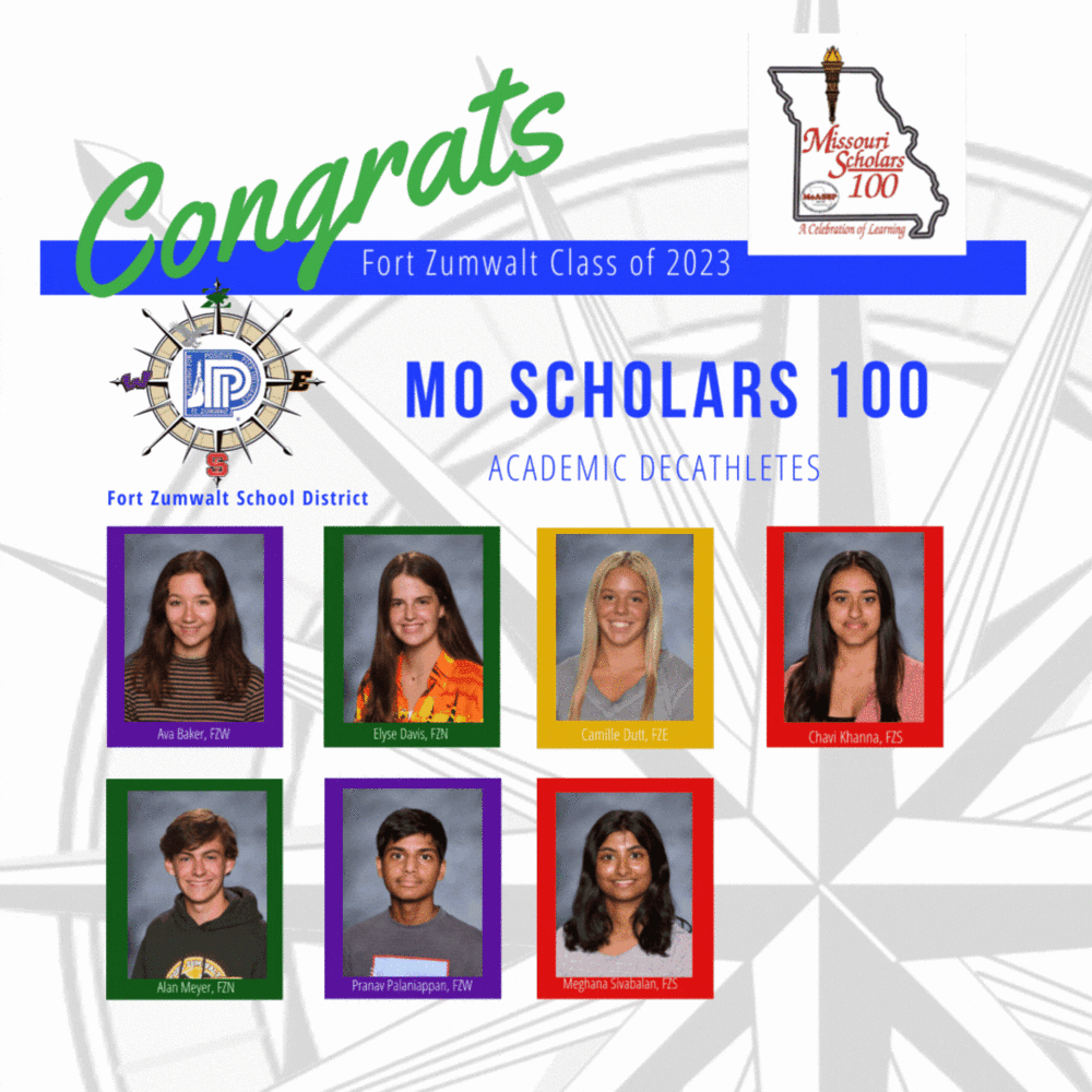 7 seniors among state's Top 100 Scholars Fort Zumwalt School District