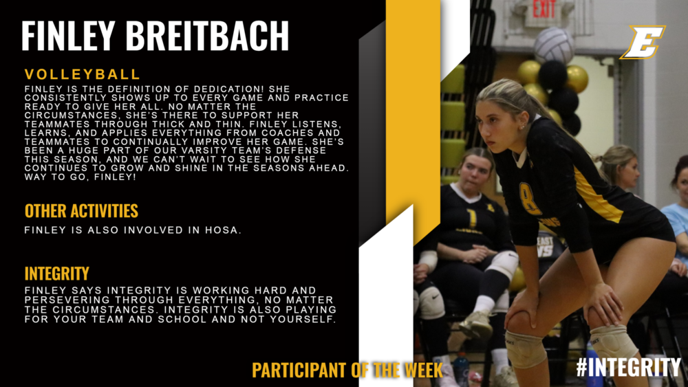 Participant of the Week - Finley Breitbach