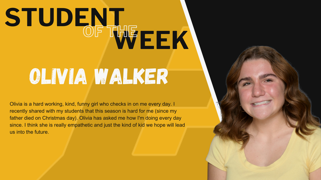 Olivia Walker is pictured