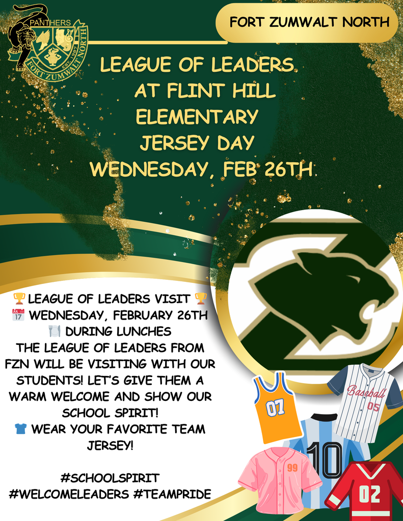 League of Leaders - Jersey Day Wednesday, Feb. 26th