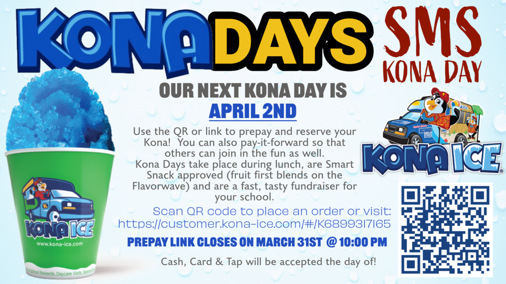 Kona Days on April 2nd. Prepay link closes on March 31st @ 10pm.