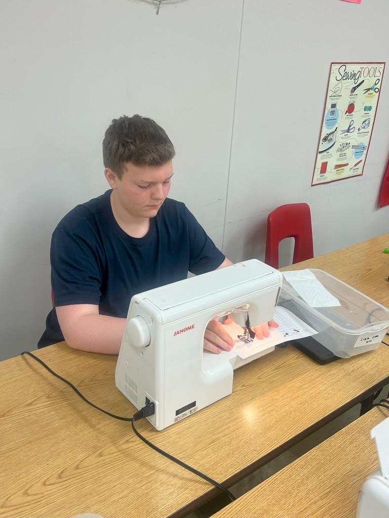 FACS students jumped right back into using the sewing machines and practiced making perfect pivots!