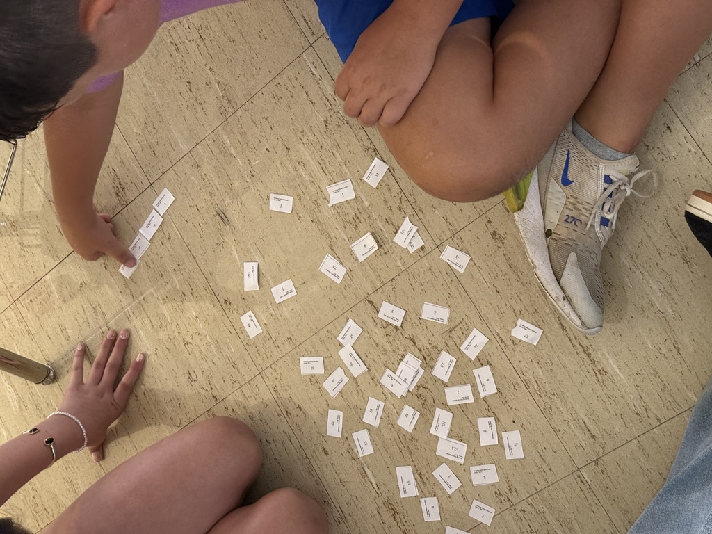 Mrs. Cooksey’s 6th graders worked together to order numbers.