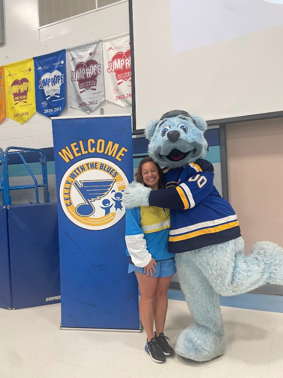 Mrs. Evans and Louie
