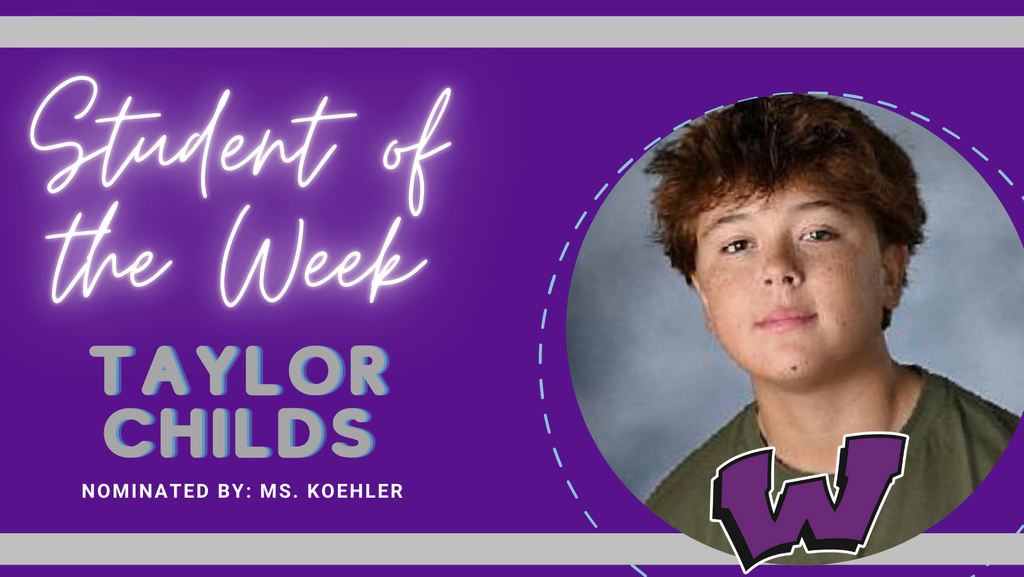 Congratulations to our Students of the Week, Kaylee Busch, Taylor Childs, and Gabby Hefele!