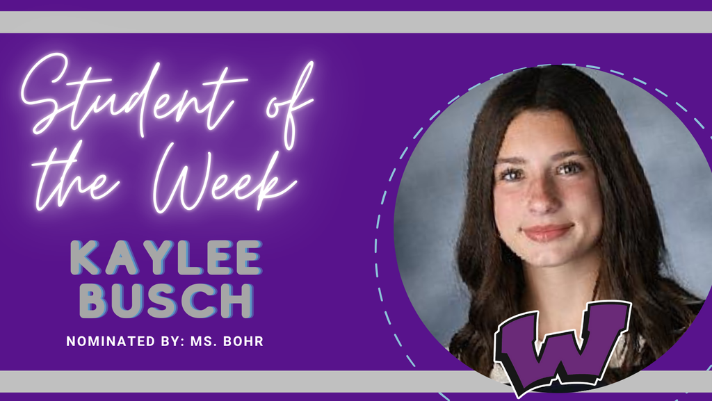 Congratulations to our Students of the Week, Kaylee Busch, Taylor Childs, and Gabby Hefele!