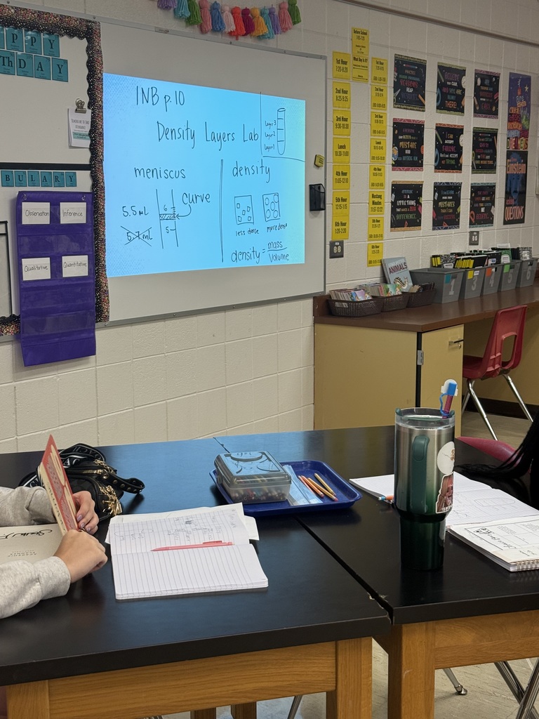 Lab safety! Mrs. Murray did a great job teaching our sixth grade science students lab safety procedures before getting started with their labs  🧪 