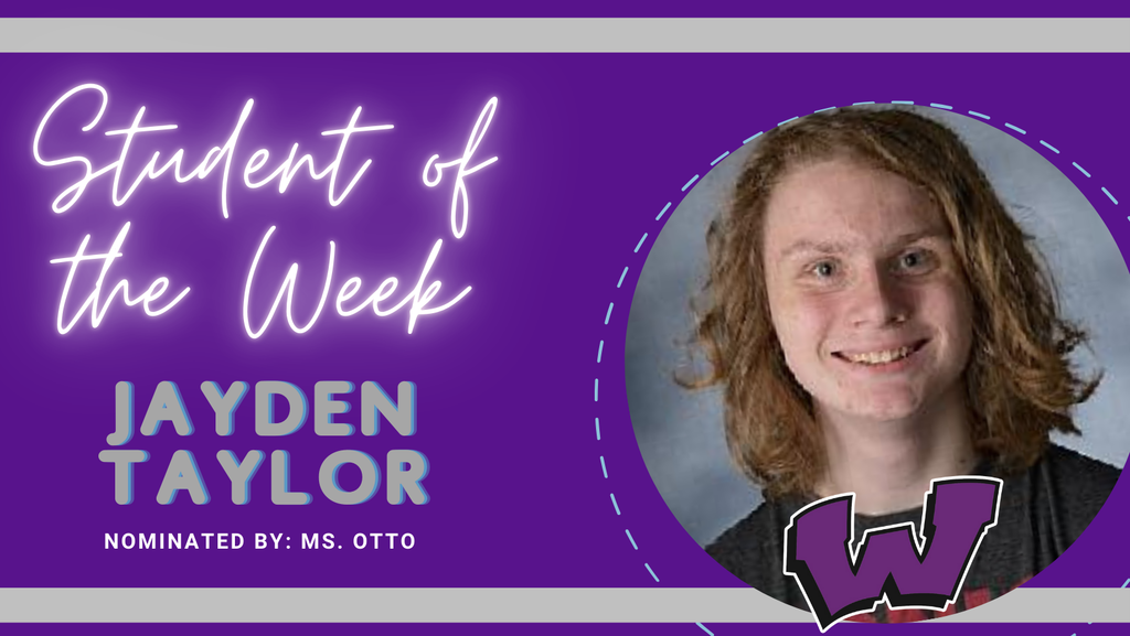 Congratulations to our Students of the Week, Dylan Crecelius, Emma Loayaerts, and Jayden Taylor!