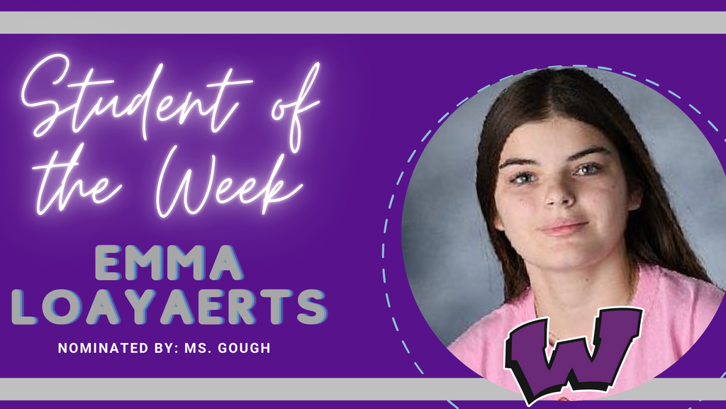 Congratulations to our Students of the Week, Dylan Crecelius, Emma Loayaerts, and Jayden Taylor!