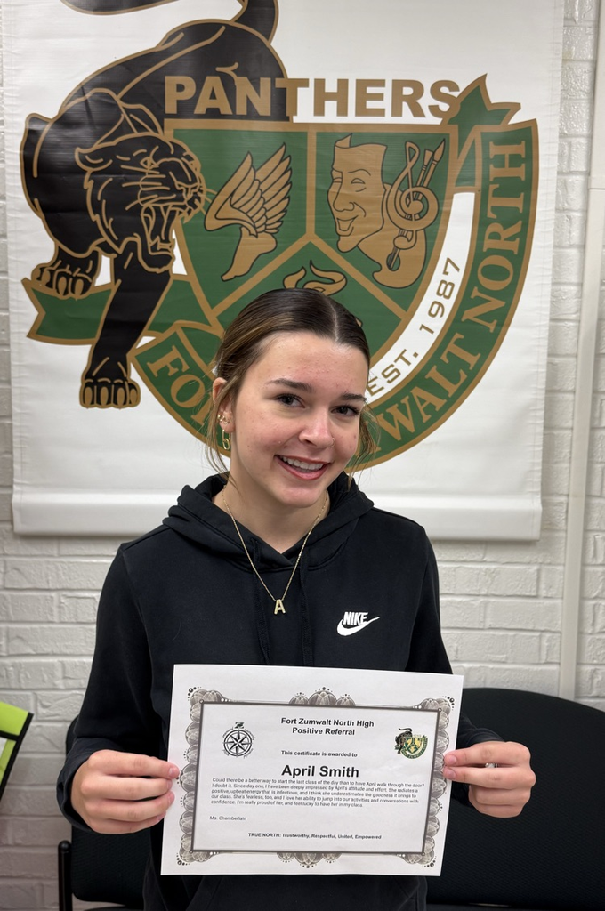 positive office referral for April
