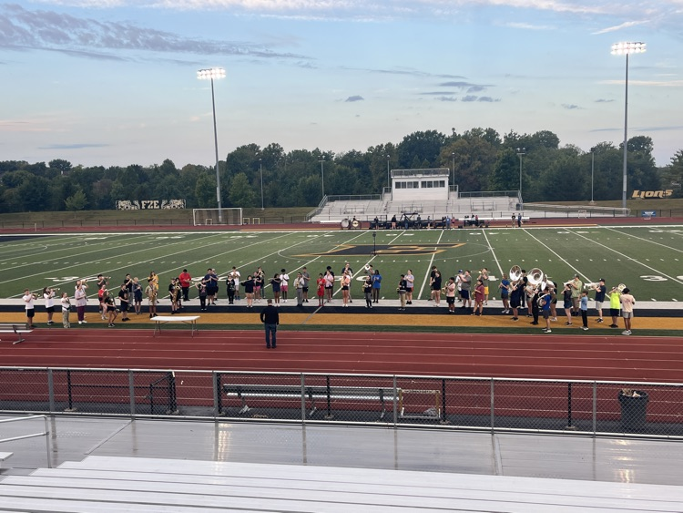 Lion Pride band practicing