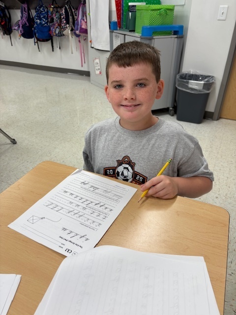 Practing Cursive 
