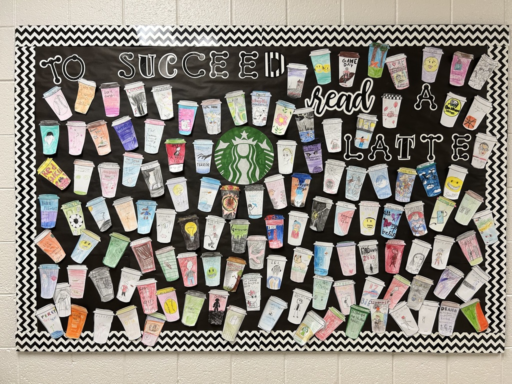 "From cover to cup! Students reimagined their favorite books as cozy coffee cups." 🤍
