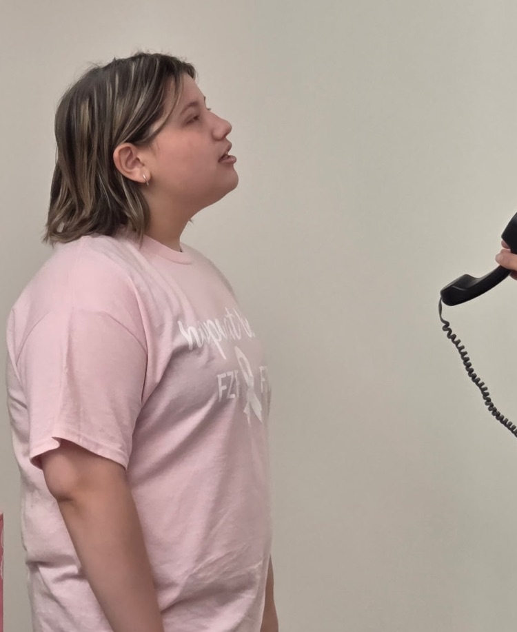 Anna singing the National Anthem