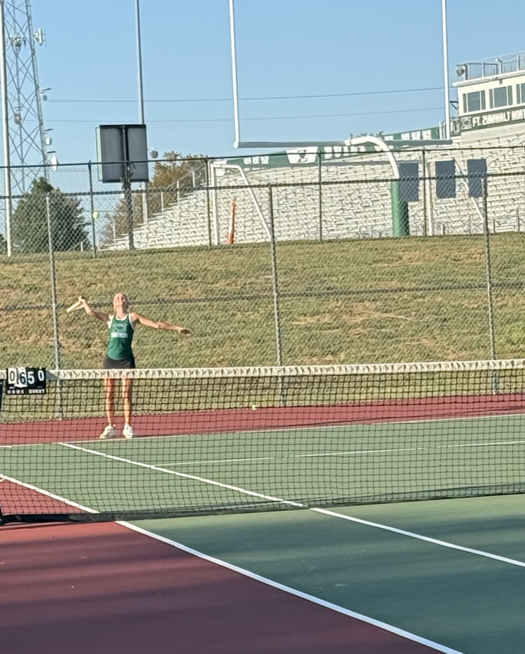 Brooke serving!