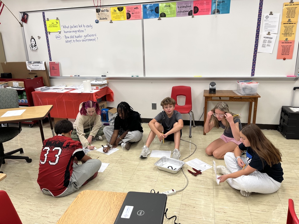 On Friday 9/5, students were involved in a Classroom Archaeology Simulation where they were analyzing artifacts as if they were archaeologists.