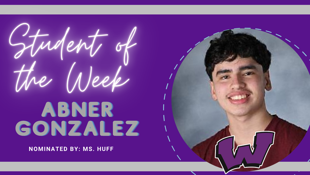 Congratulations to our Students of the Week – Abner Gonzalez, Krithika Gopu, and Isiany Munoz-Mejia!