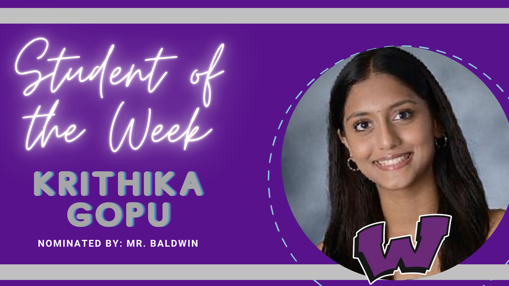 Congratulations to our Students of the Week – Abner Gonzalez, Krithika Gopu, and Isiany Munoz-Mejia!