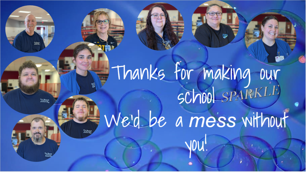 Our school shines bright thanks to our amazing custodial crew—today we celebrate YOU!