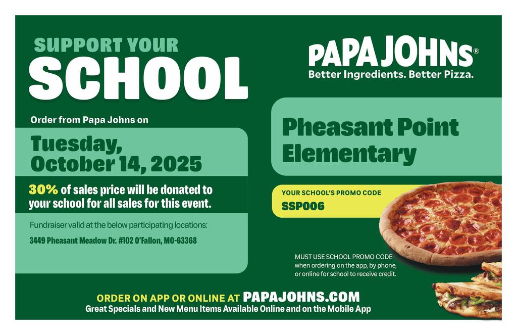 Papa Johns Fundraiser