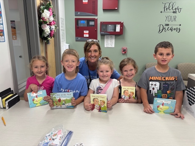 First Graders Showing off their Reading Skills