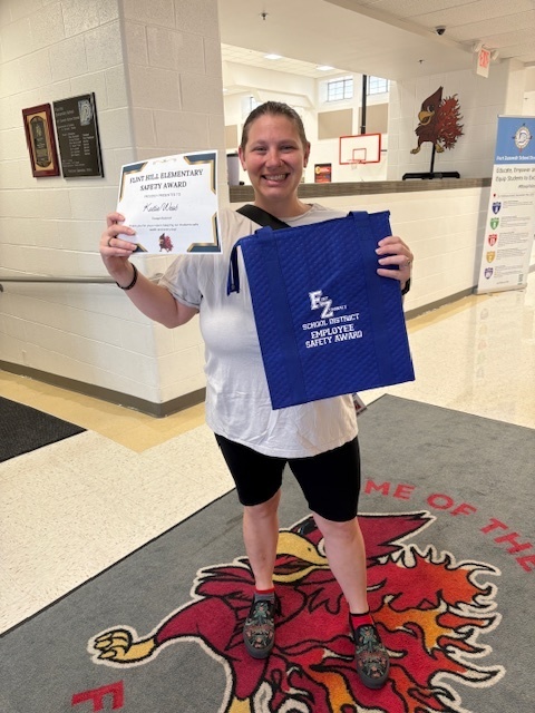 Ms. Katie West, paraprofessional September Safety Award Winner 