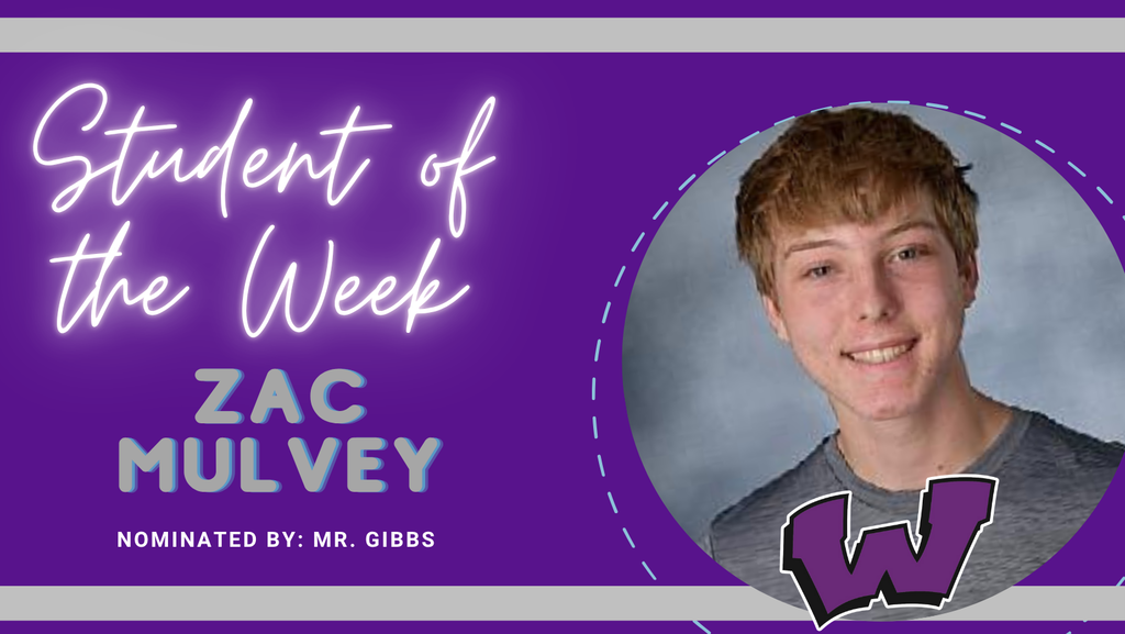 Congratulations to our Students of the Week – Zac Mulvey and Kyle Smith!