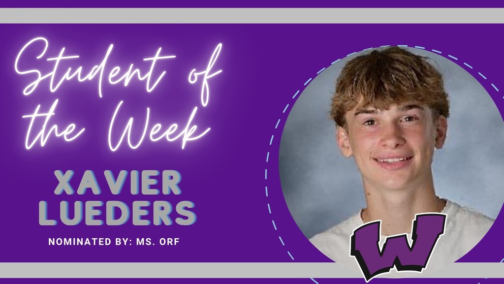 Congratulations to our Students of the Week – Bre Anderson and Xavier Lueders!
