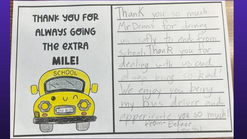Card for the bus drivers