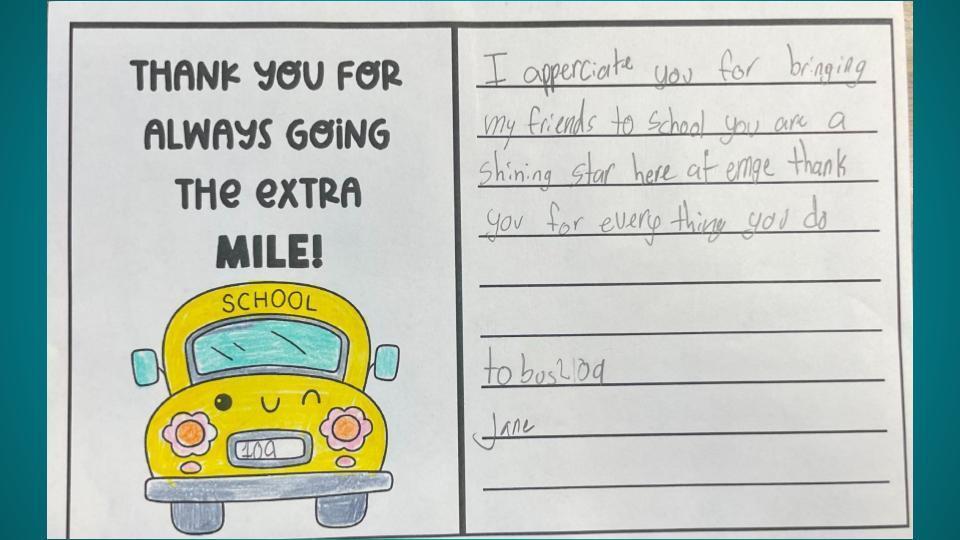 Card for the bus drivers