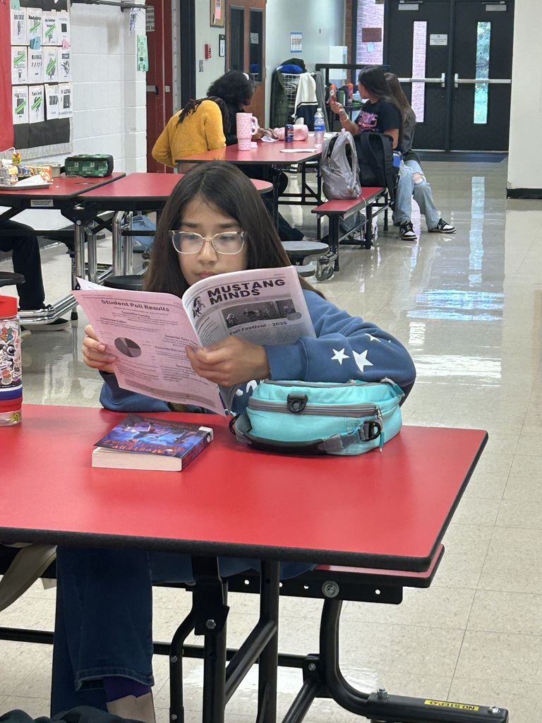 Extra! Extra! Read all about it! The SMS Newspaper Club is distributed their latest edition at lunch today! Students and staff picked up a copy to read what our Mustang journalists have been working on!