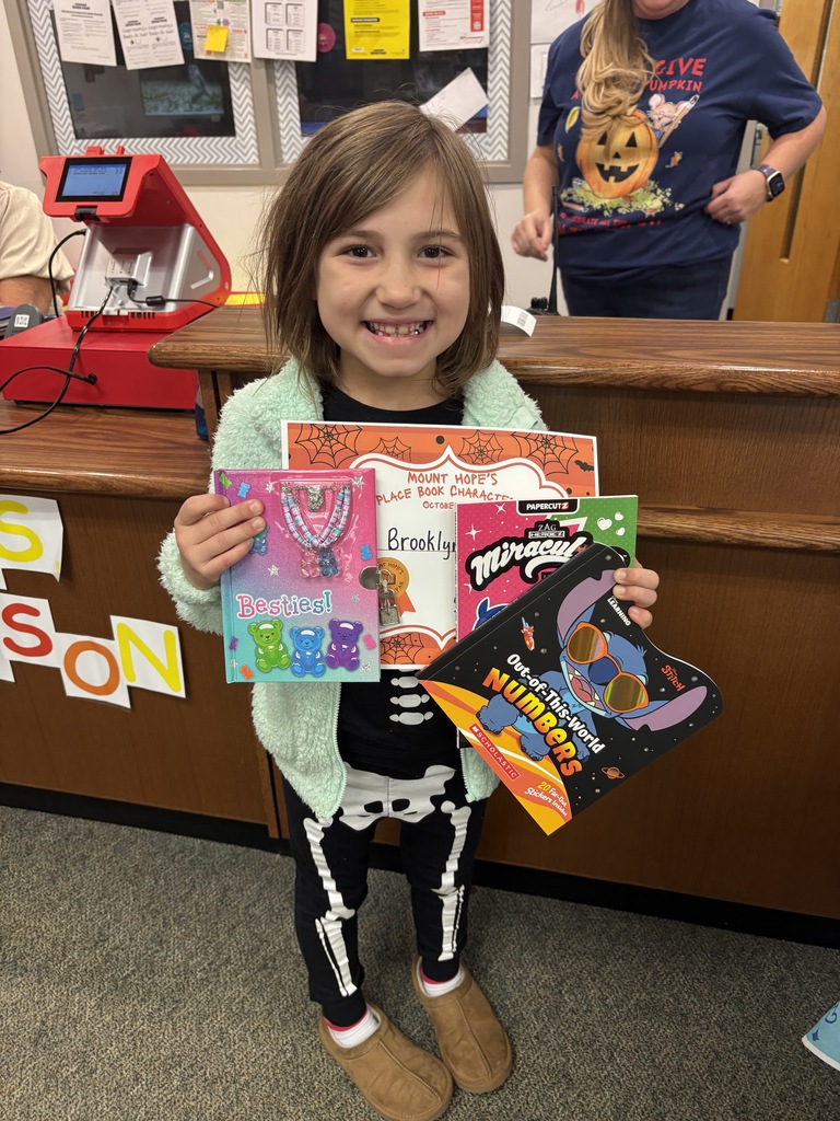 Brooklyn with her book choices