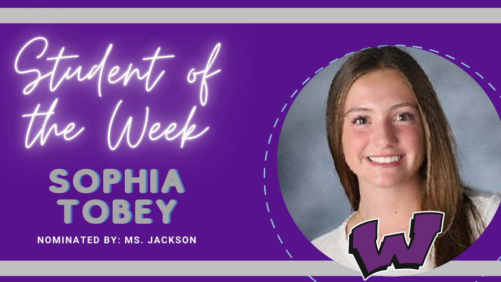 Congratulations to our Students of the Week – Roma Graham, MacKenzie Moore and Sophia Tobey!