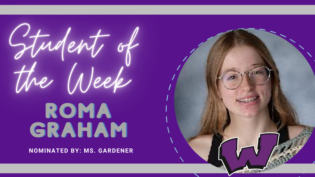 Congratulations to our Students of the Week – Roma Graham, MacKenzie Moore and Sophia Tobey!