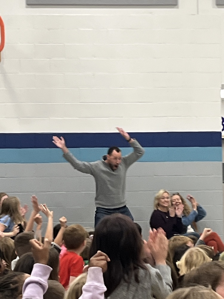 Mr Lovelace celebrating trick