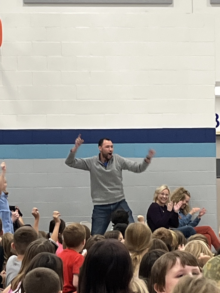 Mr Lovelace celebrating trick