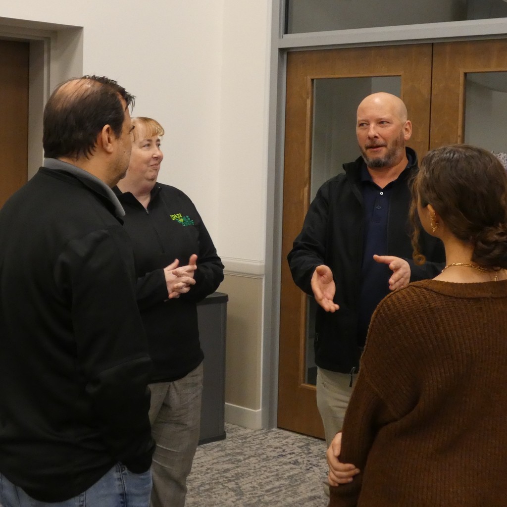 Potential employers answer questions from students and parents