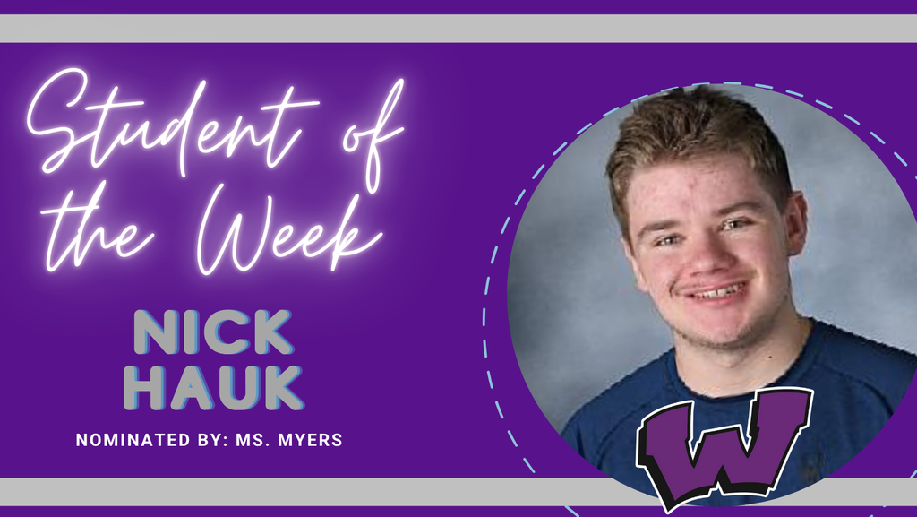 Congratulations to our Students of the Week – Ella Bowen, Addy Bruer and Nick Hauk!