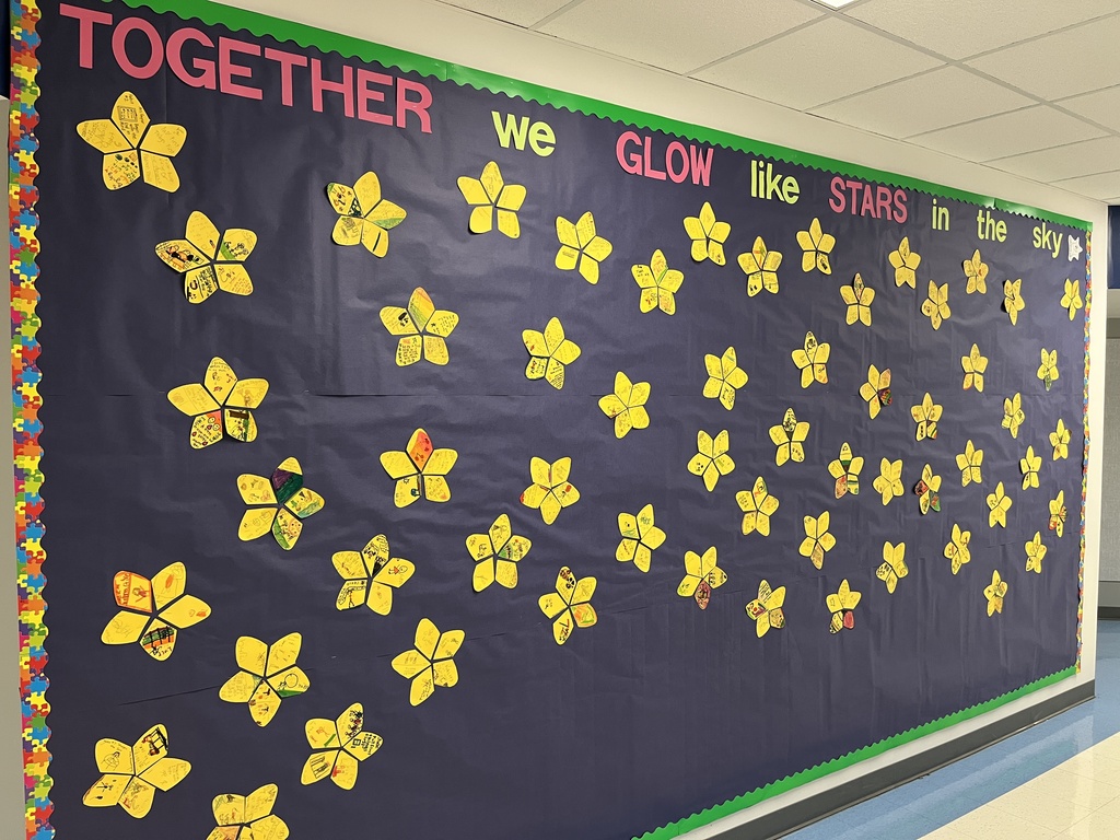 Together we glow like stars in the sky bulletin board