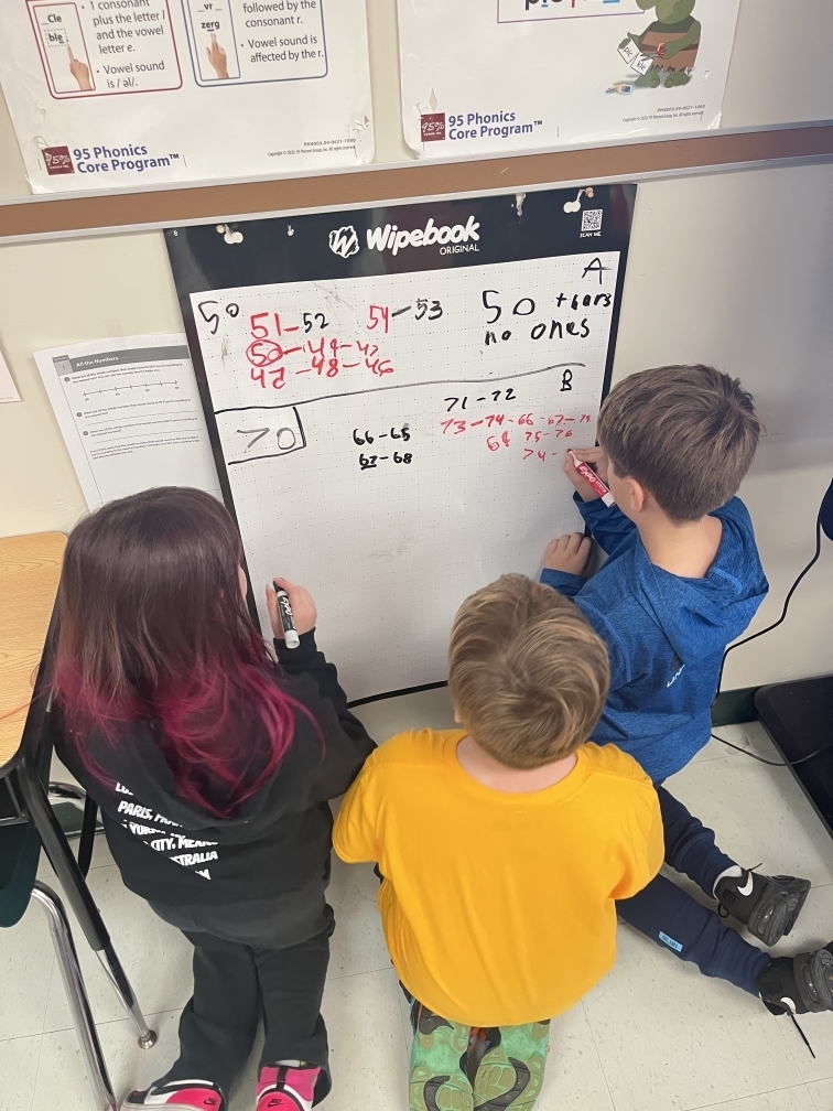3rd Grade students build their rounding skills in math.