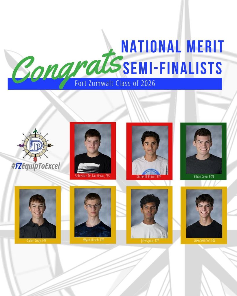 Yearbook pictures under celebration: Congrats National Merit-Semifinalists