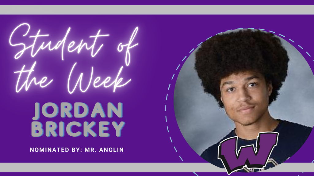 Congratulations to our Students of the Week – Jordan Brickey, Zelina Diab and Hunter Hering!