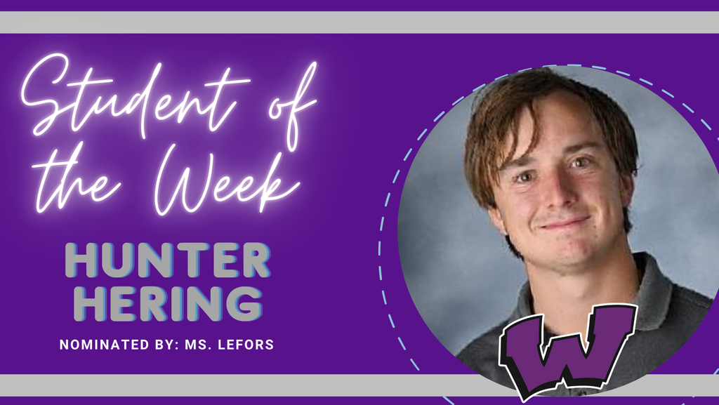 Congratulations to our Students of the Week – Jordan Brickey, Zelina Diab and Hunter Hering!