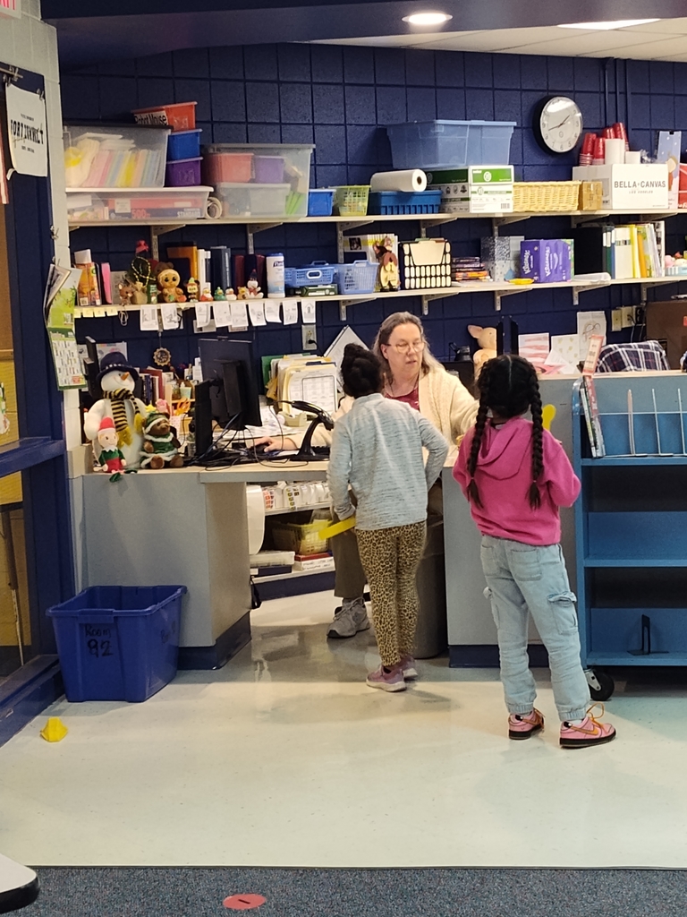 students check out books