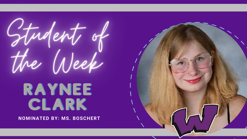 Congratulations to our Students of the Week – Andy Capote-Pena, Raynee Clark and Joey Fischer!