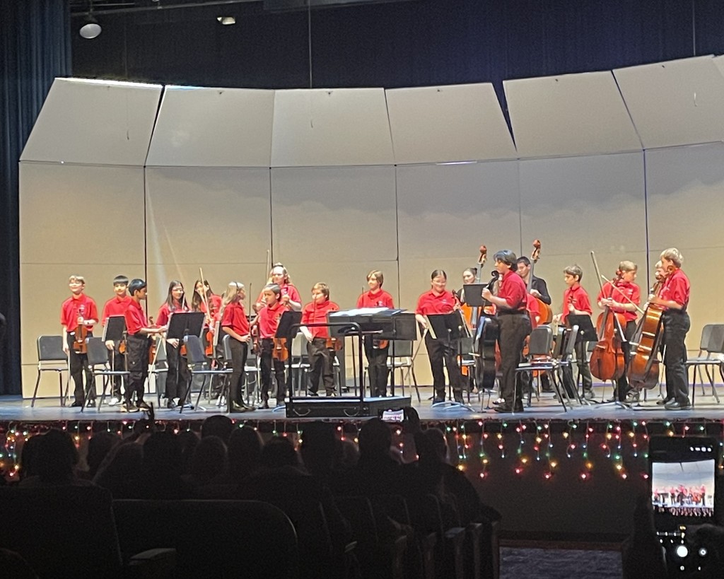 A great night of music to get you in a holiday mood. Wonderful job by sixth, seventh, and eighth grade orchestra 