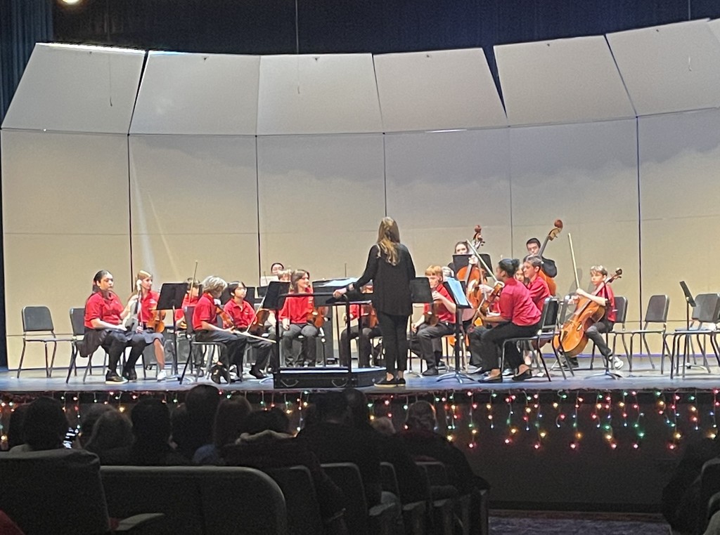 A great night of music to get you in a holiday mood. Wonderful job by sixth, seventh, and eighth grade orchestra 